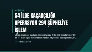 54 İlde Kaçakçılığa Operasyon 294 Şüpheliye İşlem